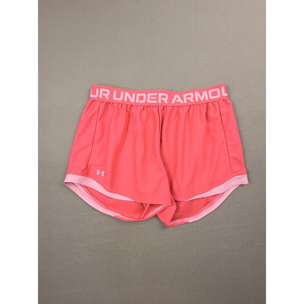Under Armour Womens Bright Pink Workout Running Shorts Size Medium